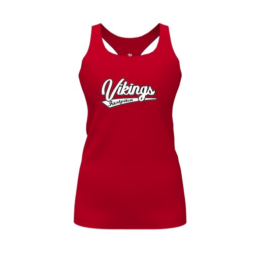 [FT0TRBRD-FYS-LOGO1] Decker Racerback Tank Top (Female Youth S, Red, Logo 1)