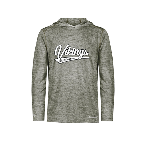 [FOLHCGGY-AS-LOGO1] Decker Men's Charge Hoodie (Adult S, Gray, Logo 1)