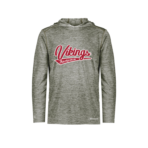 [FOLHCGGY-AS-LOGO2] Decker Men's Charge Hoodie (Adult S, Gray, Logo 2)