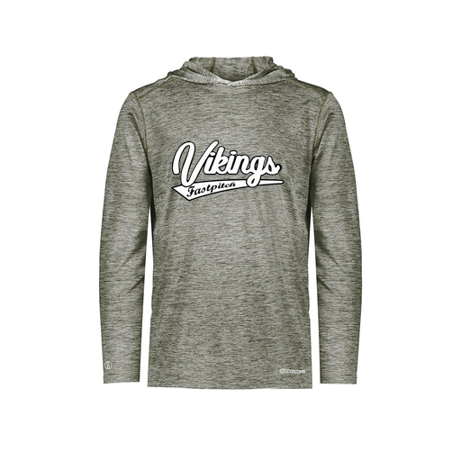 [FOLHCGGY-YS-LOGO1] Decker Youth Charge Hoodie (Youth S, Gray, Logo 1)