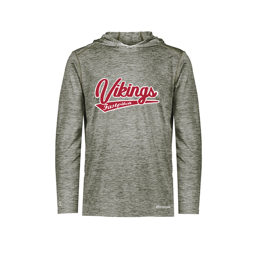 [FOLHCGGY-YS-LOGO2] Decker Youth Charge Hoodie (Youth S, Gray, Logo 2)