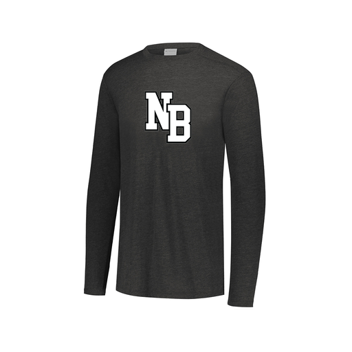 [FTLCUBBK-AXS-LOGO3] Decker Men's Tri-Blend T-Shirt - Long Sleeve (Adult XS, Black, Logo 3)